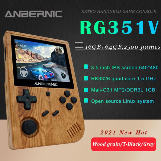 RG351V Retro Games Built-in 16G RK3326 Open Source 3.5 INCH 640*480